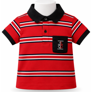 NEWBORN BOYS KNIT POLO